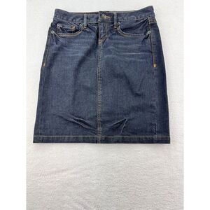Converse Denim Mini Skirt Women Blue 5‎ Pkt Slit Heavy Stitch 2.